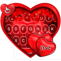 Live Red Romantic Heart Stylish Reading