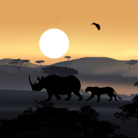 African Sunset Live Wallpaper