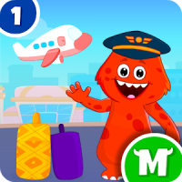 My Monster Town - Airport Games for Kids