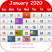 UK Calendar 2020