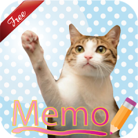 Cat Sticky Memo Notepad Free