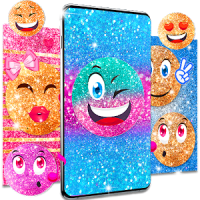 Emoji glitter live wallpaper