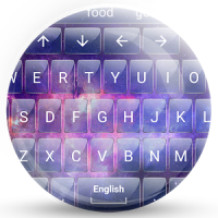 Keyboard Theme Glass Galaxy