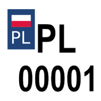 Polish license plates