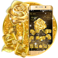 Golden Rose Launcher Theme