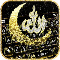 Glitter Allah Tema de teclado