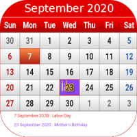 US Calendar 2020