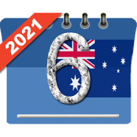 Calendar 2021 with Public Holidays in Australia