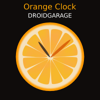 Orange Clock Widget