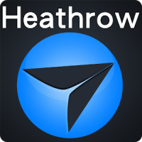 Flughafen Heathrow +Flug-Track