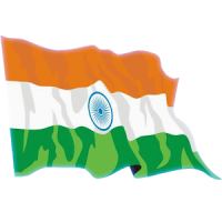 Waving India Flag Widget