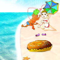 Beach!Donut Boy and Girl Trial
