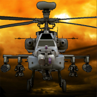 L'hélicoptère de combat vol 3D