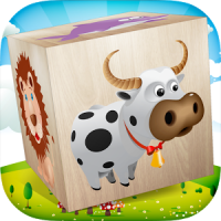 Animal bloques juego de puzzle