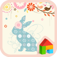 Flower rabbit Dodol Theme