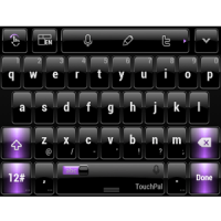 Keyboard Theme Dusk Black Purple