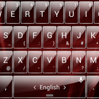 Keyboard Theme Glass Red