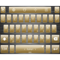 Keyboard Theme Gloss Gold