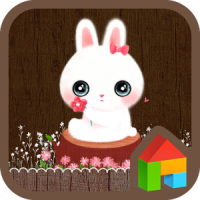 flower rabbit dodol theme