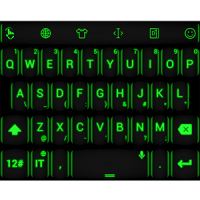 Keyboard Theme Neon Green