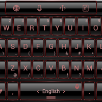 Keyboard Theme Frame Red