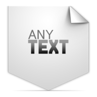 Simple Text Widget (Any Text)