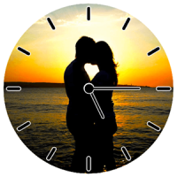 Hot Kiss Clock Widget