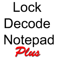 Lock Decoding Notepad Plus