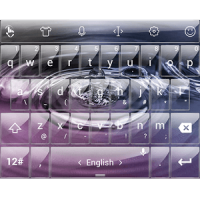 Keyboard Theme G Purple Drop