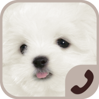 cute puppy EXdialer theme