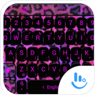 Keyboard Theme Leopard Pink