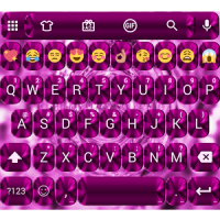 Shading Pink Emoji Keyboard