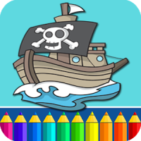 해적 색칠 게임