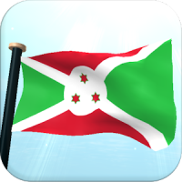 Burundi Bandera 3D Gratis