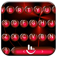 Keyboard Theme Spheres Red