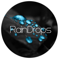 RainDrops Premium Cyan Theme