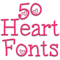 Fonts for FlipFont 50 Hearts