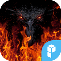 Fire Wolf launcher theme