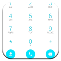 Dialer theme Droid L White For Drupe and ExDialer