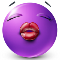 Purple Smileys by Emoji World