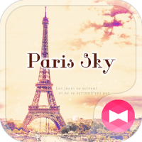 かわいい壁紙・アイコン-Paris sky-無料きせかえ
