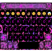 Leopard Neon Emoji Keyboard