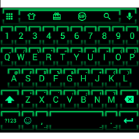 Neon Green 2 Emoji Keyboard