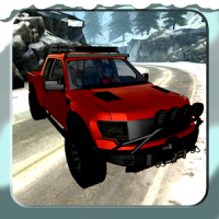 3D Winter Snow Truck Racing