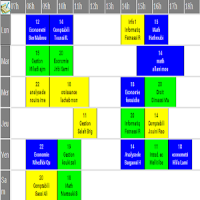 Emploi du temps pour etudiant