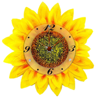 Sun Flower Clock Wallpaper