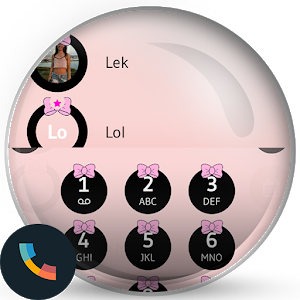 Ribbon Pink Contacts & Dialer Theme
