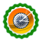 Indian Flag Clock Widget