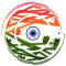 Indian flag clock