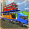 Vehicle Transporter Truck Driving